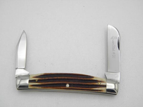 Queen Cutlery Co. #31 Half Congress in Winterbottom Bone: 4” closed; 1961 - 1971,