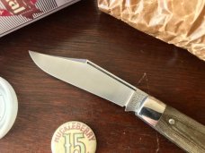Great Eastern Cutlery Tidioute #151118B&C Boys Knife, OD Green Linen Micarta Handle, New (GEC 15) 