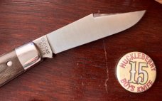 Great Eastern Cutlery Tidioute #151118B&C Boys Knife, OD Green Linen Micarta Handle, New (GEC 15) 