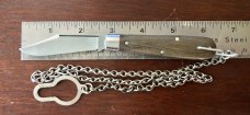 Great Eastern Cutlery Tidioute #151118B&C Boys Knife, OD Green Linen Micarta Handle, New (GEC 15) 