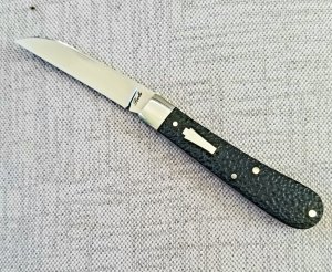 Bobby Toole Hand Jigged Micarta Swayback Knife,New, CPM-154 ,3 9/16"..coa and pouch