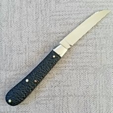 Bobby Toole Hand Jigged Micarta Swayback Knife,New, CPM-154 ,3 9/16"..coa and pouch 
