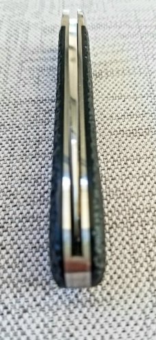 Bobby Toole Hand Jigged Micarta Swayback Knife,New, CPM-154 ,3 9/16"..coa and pouch 