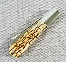 Jeff Mitchell Custom Mammoth Sheepsfoot Barlow Knife, 3.75