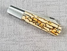 Jeff Mitchell Custom Mammoth Sheepsfoot Barlow Knife, 3.75