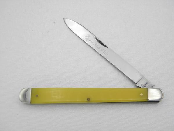 Queen Cutlery #53 Melon Tester – Citrus Fruit Knife:  4 ¾” closed, 1950s,