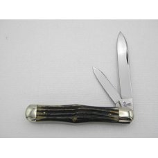 Queen Cutlery #58 Small Coke Bottle Jack Winterbottom bone: 3 1/2” closed, 1955 - 1957,