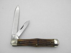 Queen Cutlery #58 Small Coke Bottle Jack Winterbottom bone:  3 1/2” closed, 1955 - 1957,