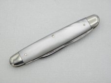Queen Cutlery Co. #64P Sleeveboard Pen  with file blade in Pearl: 3 1/4” closed; 1958 – 1960,