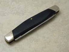 Buck USA Model # 313 Black Saw Cut Delrin Muskrat Knife c.Pre-1986 - NIB