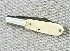 K'roo Custom Wharnie Barlow Tusk ivory and Twist Damascus..3.5..Coa/slip..2020..one of.3 damascus 