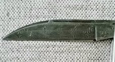 K'roo Custom Wharnie Barlow Tusk ivory and Twist Damascus..3.5..Coa/slip..2020..one of.3 damascus 