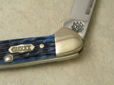 Case XX Select USA Bone 62132 Baby Butterbean Mini Canoe Knife in Tin Box
