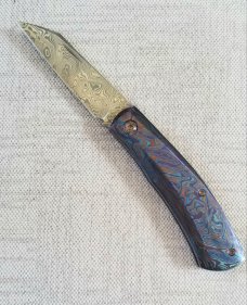 Vetrov Custom Native Knife NEW..4" Damasteel and Timascus slip & coa,just in..GRAIL Alert 
