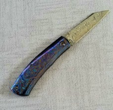 Vetrov Custom Native Knife NEW..4" Damasteel and Timascus slip & coa,just in..GRAIL Alert 