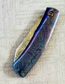 Vetrov Custom Native Knife NEW..4" Damasteel and Timascus slip & coa,just in..GRAIL Alert 