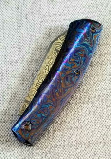 Vetrov Custom Native Knife NEW..4" Damasteel and Timascus slip & coa,just in..GRAIL Alert 