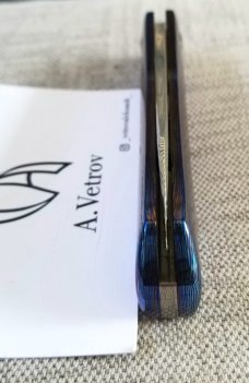 Vetrov Custom Native Knife NEW..4" Damasteel and Timascus slip & coa,just in..GRAIL Alert 