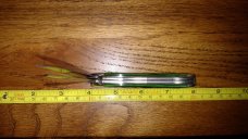  Schrade Walden N.Y. USA 1194G Green Bone Everlasting Sharp Trapper Knife