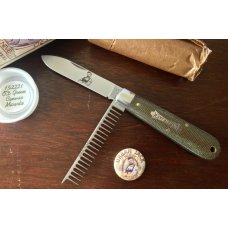 Great Eastern Cutlery Tidioute #152221 Urban Jack, OD Green Canvas Bone Handle, New (GEC 15)