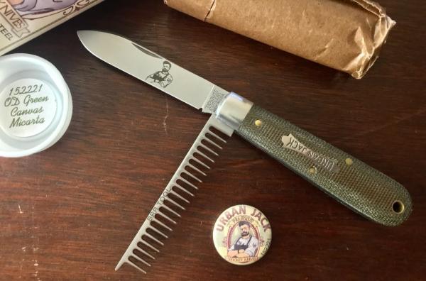 Great Eastern Cutlery Tidioute #152221 Urban Jack, OD Green Canvas Bone Handle, New (GEC 15) Great Eastern Cutlery Tidioute #152221 Urban Jack, OD Green Canvas Bone Handle, New (GEC 15)