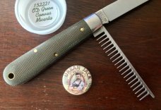 Great Eastern Cutlery Tidioute #152221 Urban Jack, OD Green Canvas Bone Handle, New (GEC 15) 