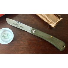 Great Eastern Cutlery Farm & Field 715121 Bullnose, Green Linen Micarta Handle, New (GEC 71)