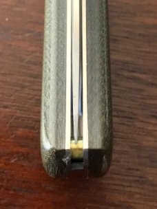 Great Eastern Cutlery Farm & Field 715121 Bullnose, Green Linen Micarta Handle, New (GEC 71) 