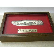 Case XX Stainless USA 1 Dot W165 Scrimshawed Bone Nantucket Sleigh Ride Folding Hunter Knife