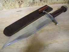 Custom D M Lindsey Wood 1977 Fixed Blade Sheath Knife