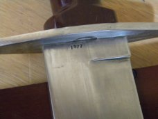 Custom D. M. Lindsey Wood 1977 Fixed Blade Sheath Knife