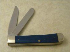 Case XX USA 1991 Blue NCCC B254 Trapper Club Knife