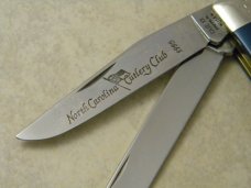 Case XX USA 1991 Blue NCCC B254 Trapper Club Knife