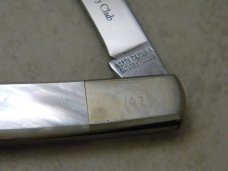 Parker Cut Co. Japan Pearl "North Carolina Cutlery Club" Whittler Knife