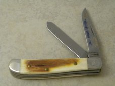 Parker-Edwards Alabama USA Bone 1 of 75 Tarheel Show 1987 Mini Trapper Knife