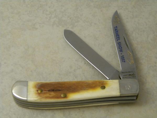 Parker-Edwards Alabama, USA Bone 1 of 75 Tarheel Show 1987 Mini Trapper Knife