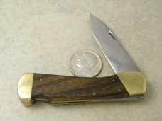 Custom Donald Pennington Victor CO Wood Lockback Knife