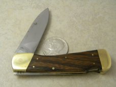 Custom Donald Pennington Victor CO Wood Lockback Knife 