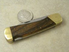 Custom Donald Pennington Victor CO Wood Lockback Knife 