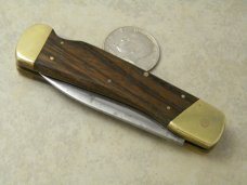 Custom Donald Pennington Victor CO Wood Lockback Knife 