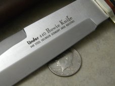 Linder Solingen Germany Genuine Stag 440 Bowie Inox Fixed Blade Sheath Knife