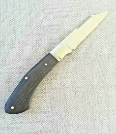 L. Silveira Custom Brazilian Rosewood Native..3 7/8"..14C28N Steel..fluted Integral Bolsters..great 