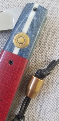 Vincenzo Balistreri  White Wolf slipjoint..2nd Amendment Special..440C.firing pin shield. Bullet Bea