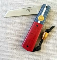 Vincenzo Balistreri  White Wolf slipjoint..2nd Amendment Special..440C.firing pin shield. Bullet Bea