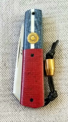 Vincenzo Balistreri  White Wolf slipjoint..2nd Amendment Special..440C.firing pin shield. Bullet Bea