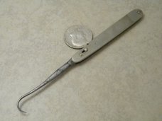Vintage Haussmann & Dunn Surgical Tenaculum Artery Hook Knife w/Locking Blade