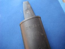 Gerber Filet Fishing Knife Original Sheath w/Stone Sharpener    Portugal