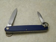 Vintage "Foreign" Blue Ring Turn Knife 