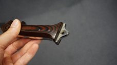 ++ RARE JOHN SCHULPS CUSTOM ONE-OF-A-KIND FIGHTING KNIFE W/CUSTOM LEATHER SHEATH ++