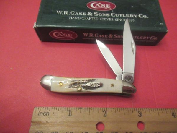 Case XX 2002 Bone Stag Peanut Pattern # 6220 Error Stamp Case XX 2002 Bone Stag Peanut Pattern # 6220 Error Stamp